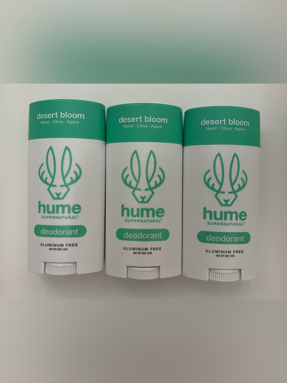 Lot of 3 - Hume Supernatural Deodorant Stick - Desert Bloom - 2oz